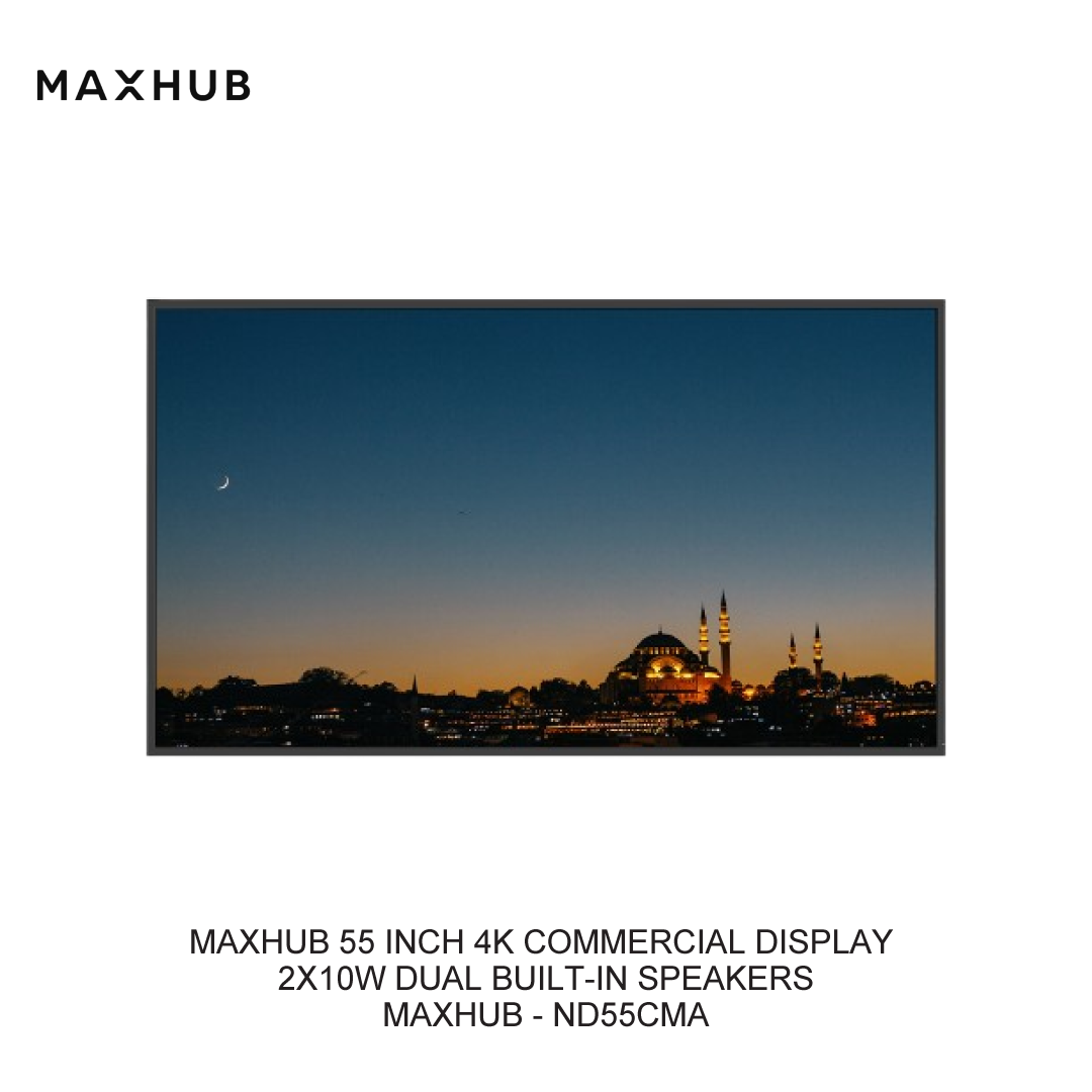 MAXHUB 55 INCH 4K COMMERCIAL DISPLAY 2X10W DUAL BUILT-IN SPEAKERS