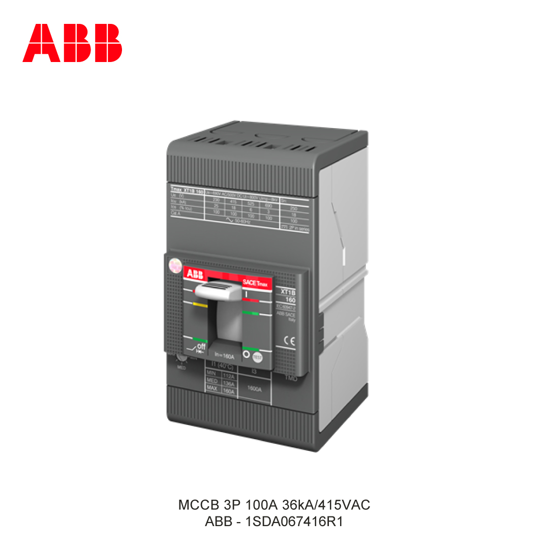 MCCB 3P 100A 36kA/415VAC