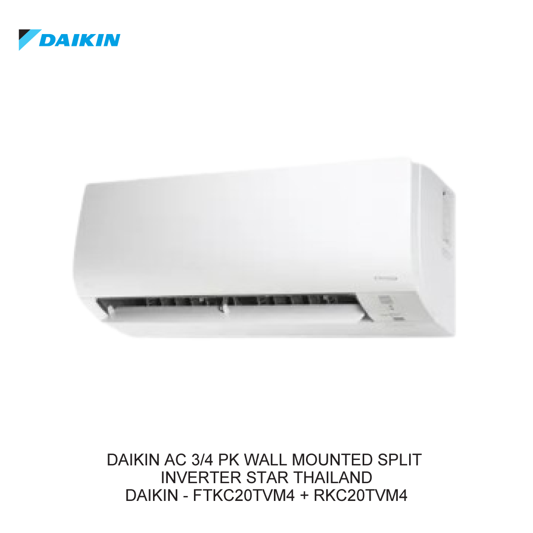 DAIKIN AC 3/4 PK WALL MOUNTED SPLIT INVERTER STAR THAILAND