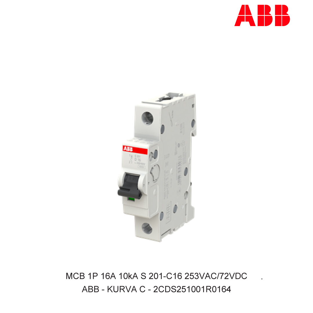 MCB 1P 16A 6kA/10kA CURVA C