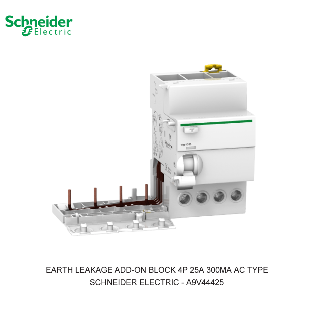 EARTH LEAKAGE ADD-ON BLOCK 4P 25A 300MA AC TYPE
