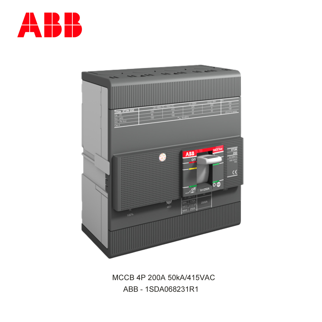 MCCB 4P 200A 50kA/415VAC