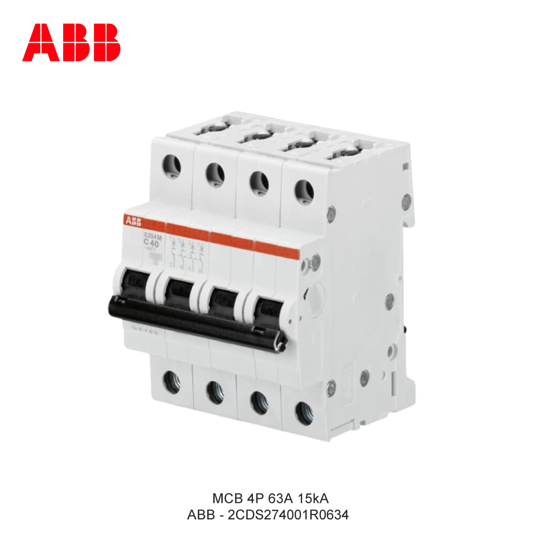MCB 4P 63A 15kA KURVA C