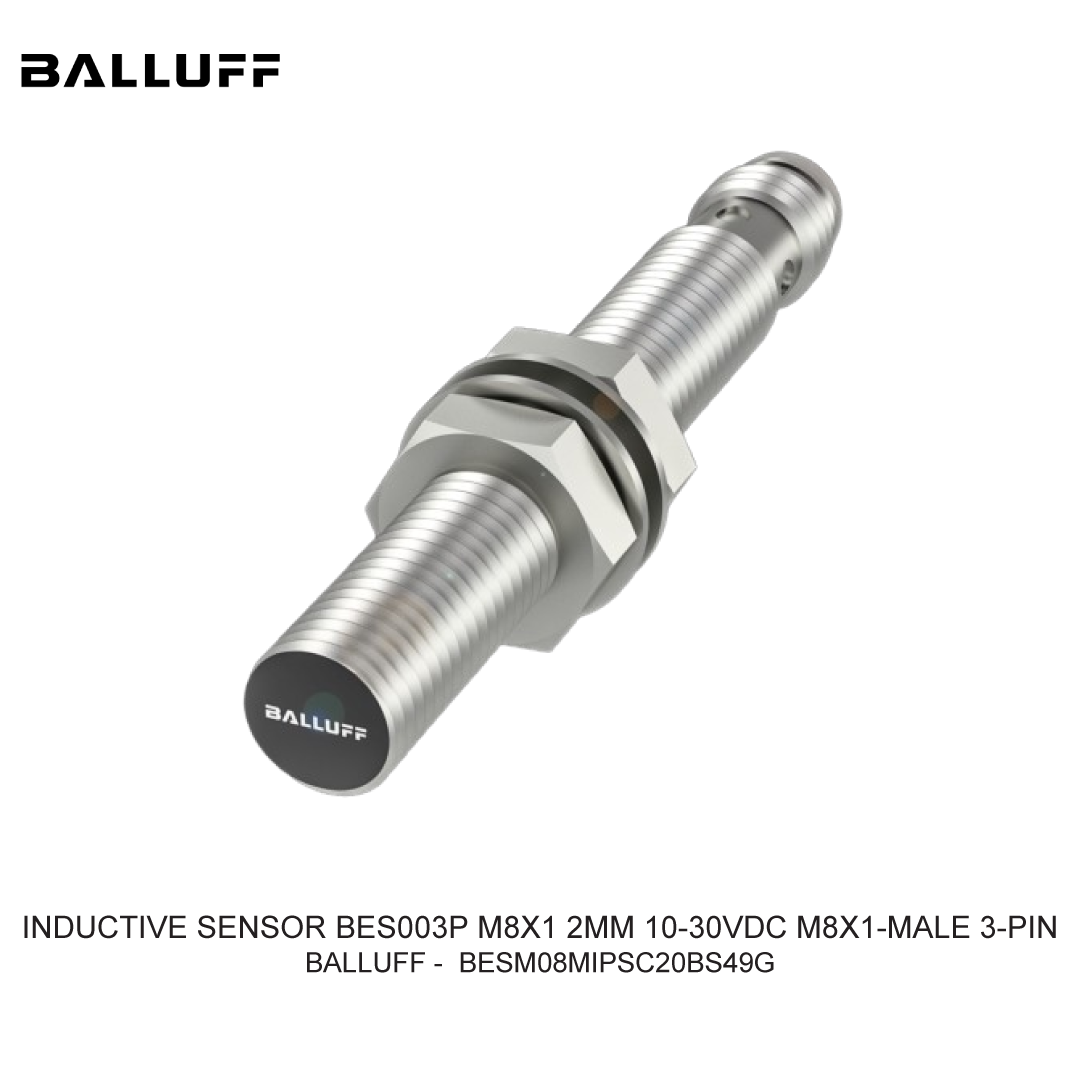 INDUCTIVE SENSOR BES003P M8X1 2MM 10-30VDC M8X1-MALE 3-PIN