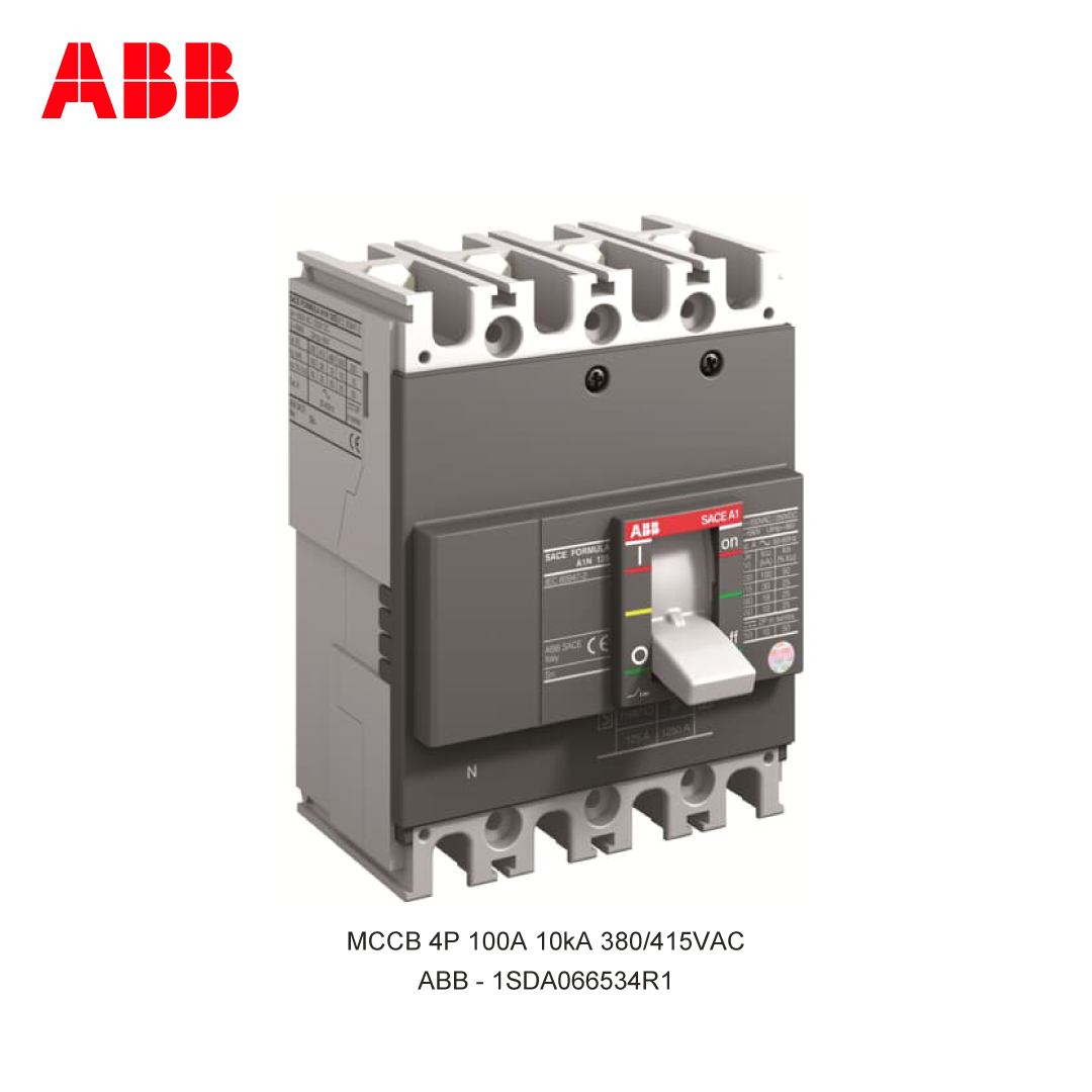 MCCB 4P 100A 10kA 380/415VAC