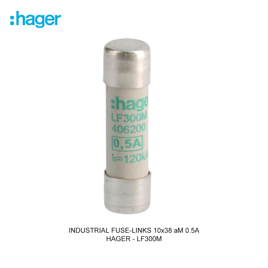 HAGER INDUSTRIAL FUSE-LINKS 10x38 aM 0.5A