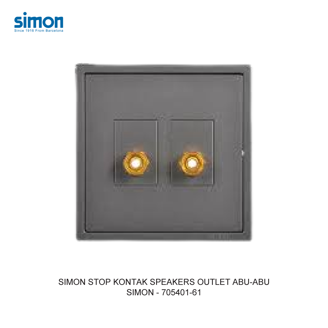 SIMON i7 STOP KONTAK SPEAKERS OUTLET ABU-ABU