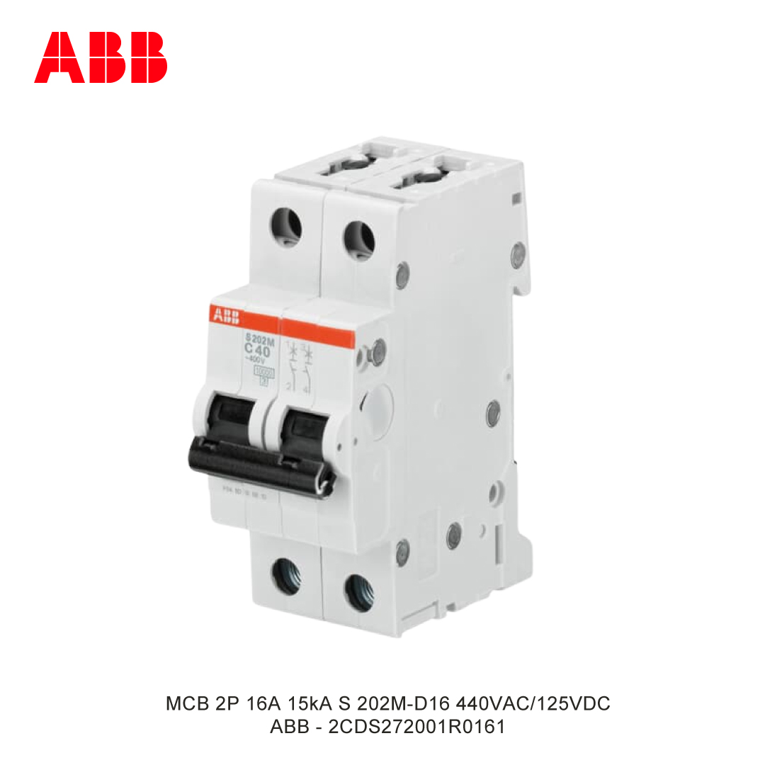 MCB 2P 16A 15kA CURVA D