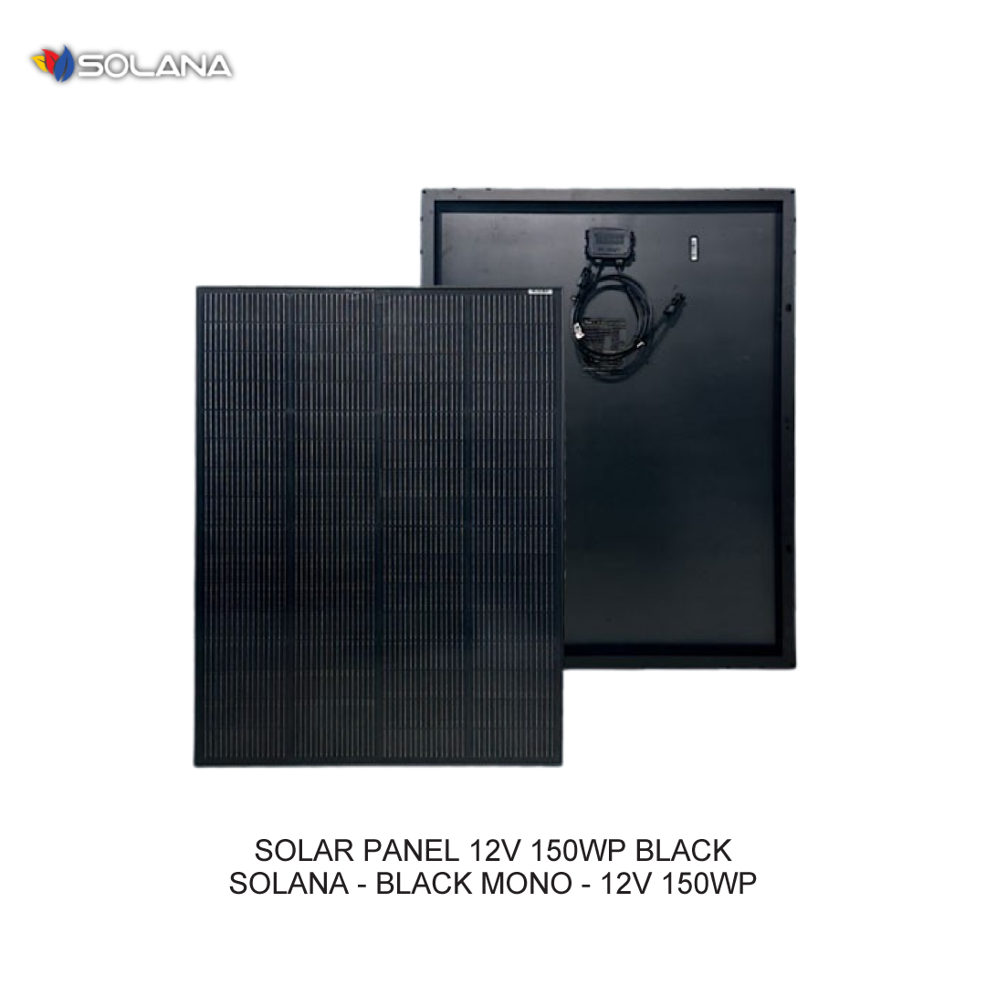 SOLAR PANEL 12V 150WP BLACK