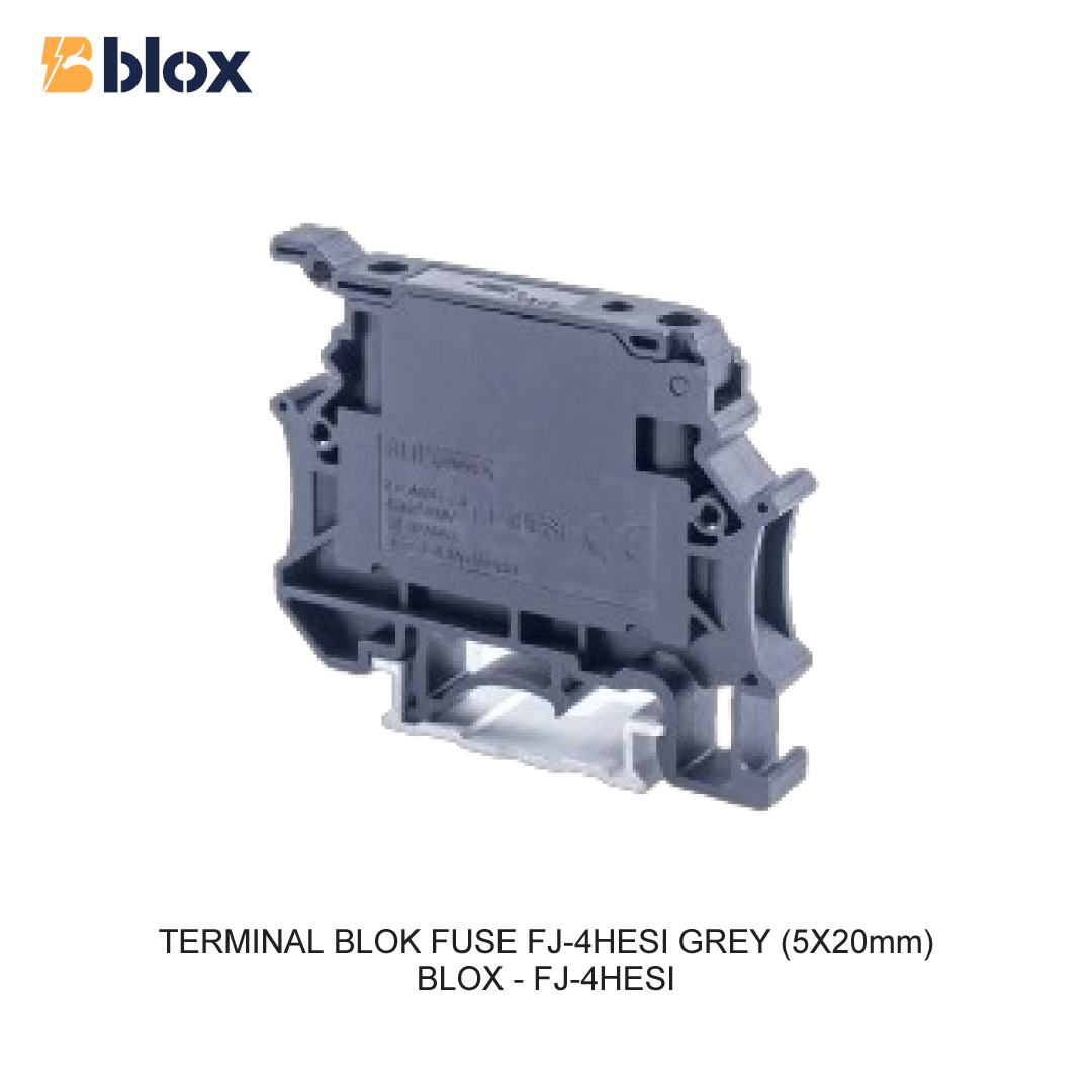TERMINAL BLOK FUSE FJ-4HESI ABU-ABU (5X20mm)