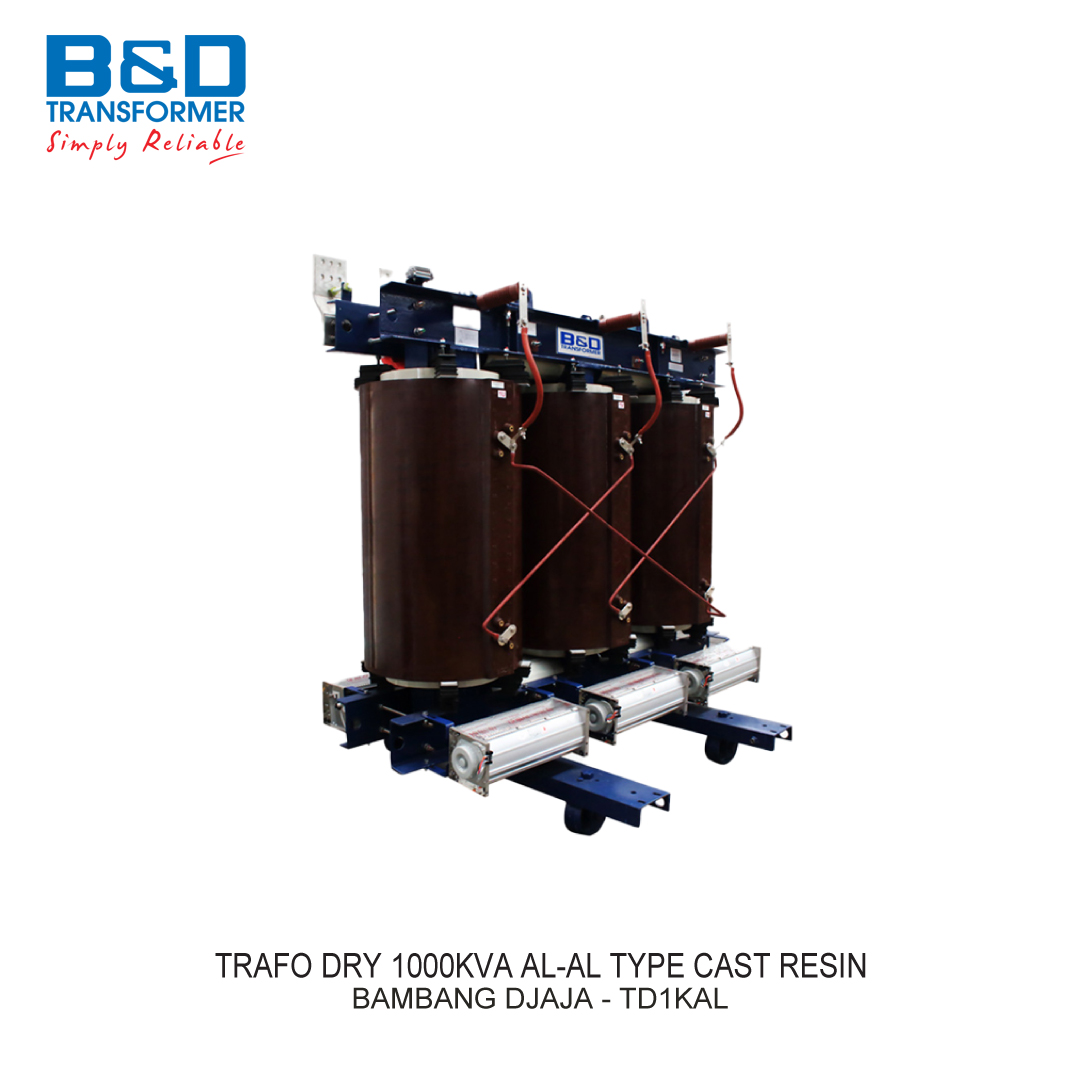 TRAFO DRY 1000KVA AL-AL TYPE CAST RESIN B&D