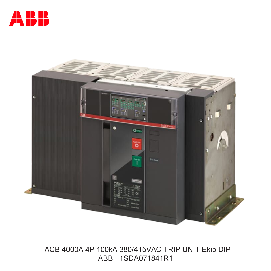 ACB 4000A 4P 100kA 380/415VAC TRIP UNIT Ekip DIP ABB