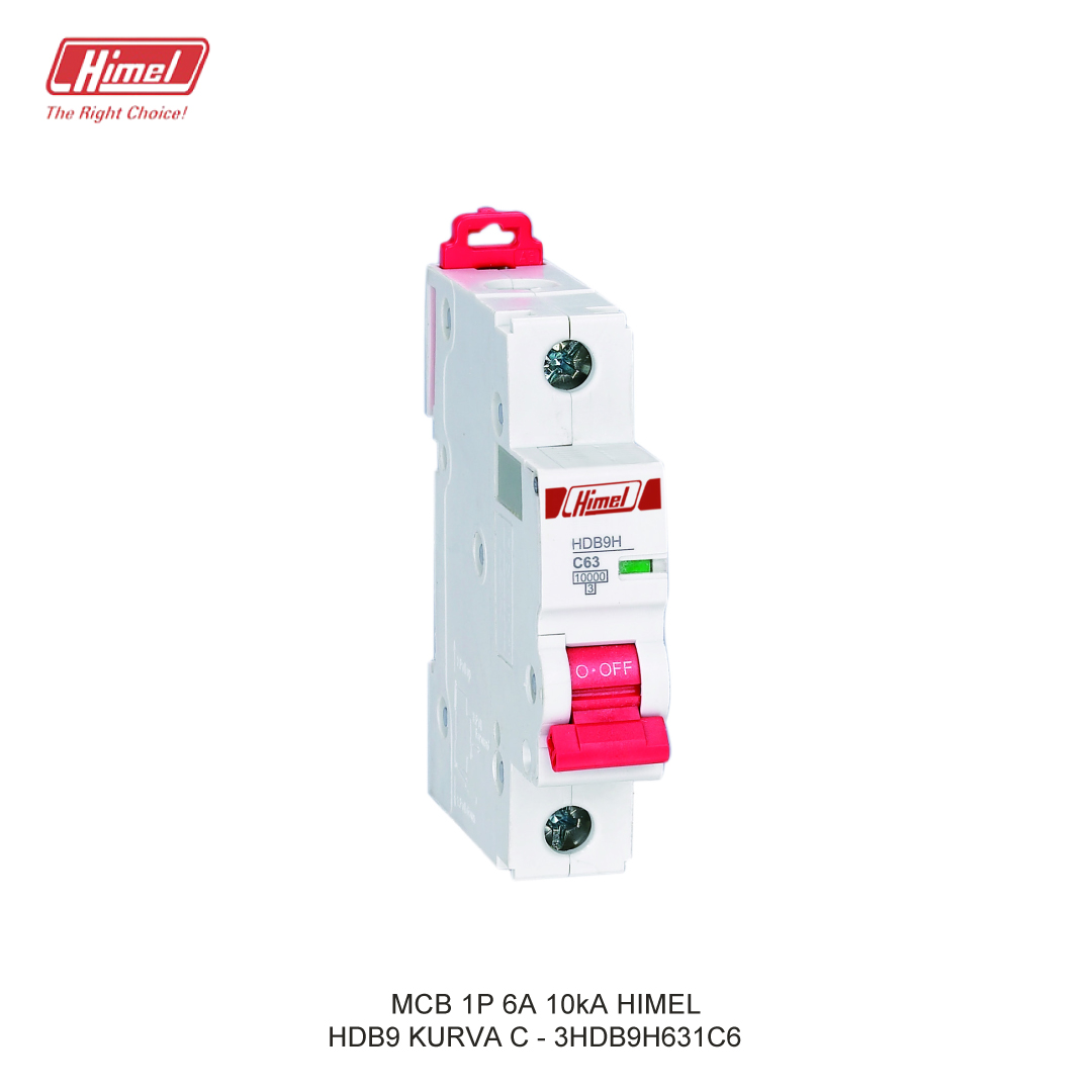 MCB HIMEL HDB9-63 C 1P 6A 10kA