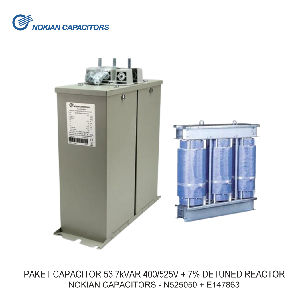 PAKET CAPACITOR 53.7kVAR 400/525V + 7% DETUNED REACTOR NOKIAN