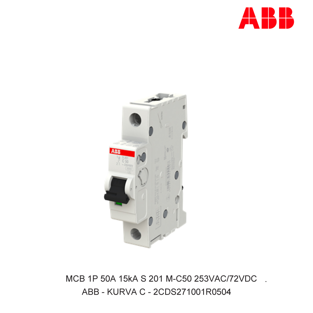 MCB 1P 50A 15kA CURVA C