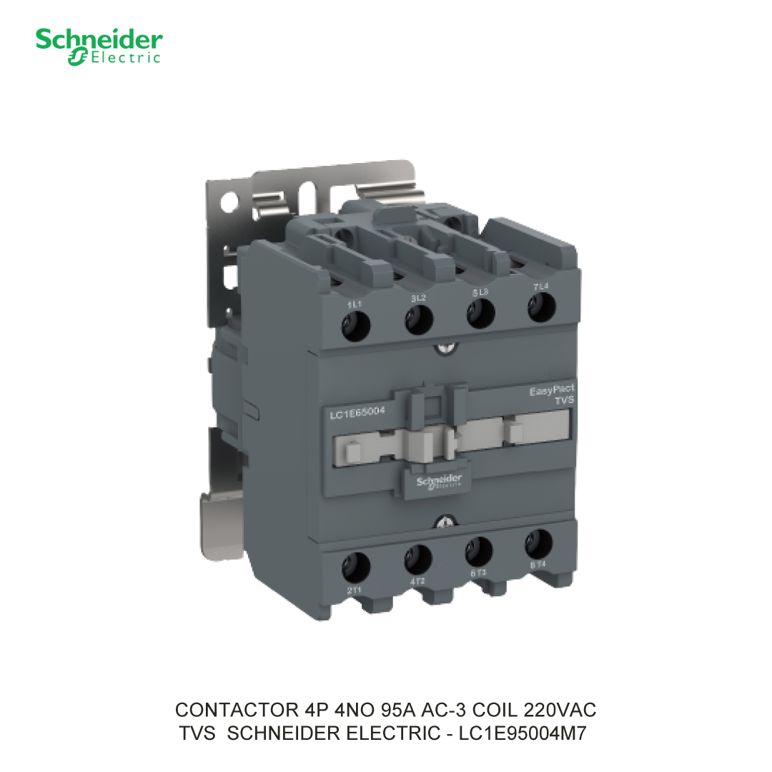 CONTACTOR 4P 95A AC-3 COIL 220VAC 4NO