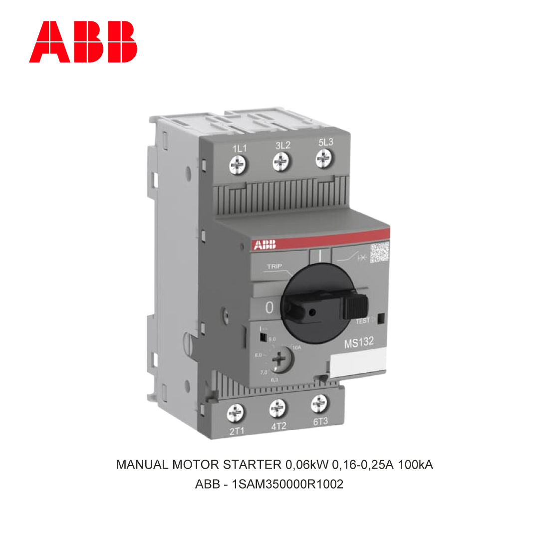 MANUAL MOTOR STARTER 0,06kW 0,16-0,25A 100kA