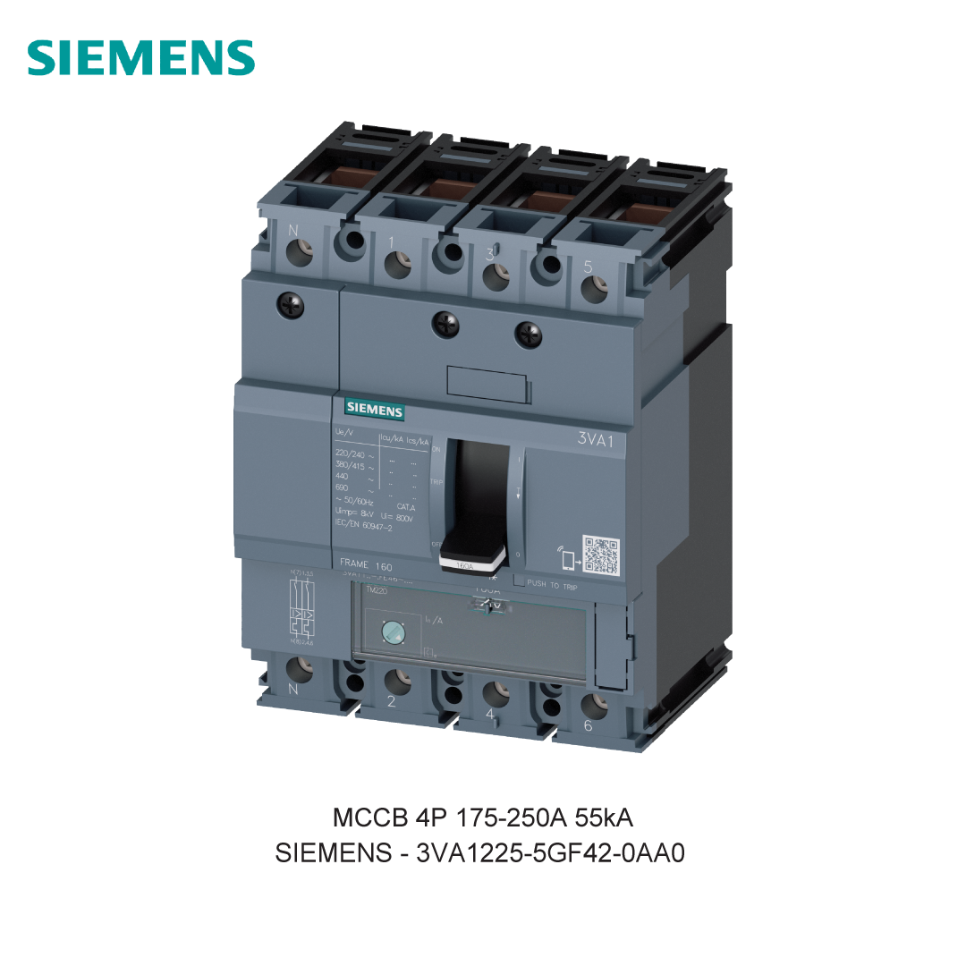 MCCB 4P 175-250A 55kA