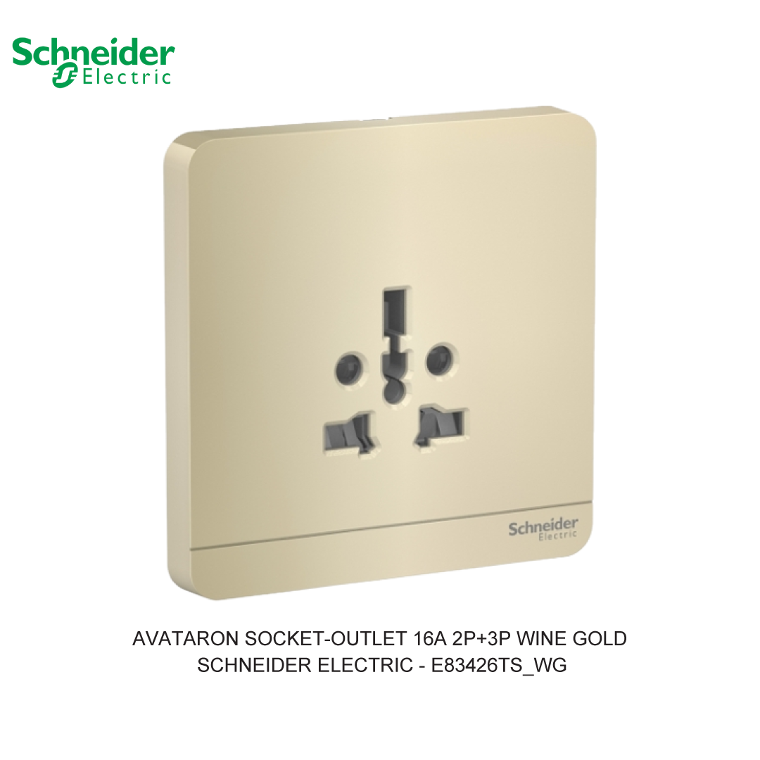 AVATARON SOCKET-OUTLET 16A 2P+3P WINE GOLD