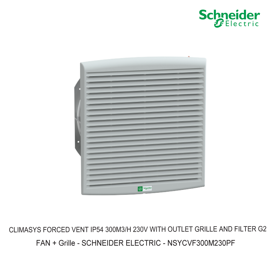 CLIMASYS FORCED VENT IP54 300M3/H 230V WITH OUTLET GRILLE AND FILTER G2