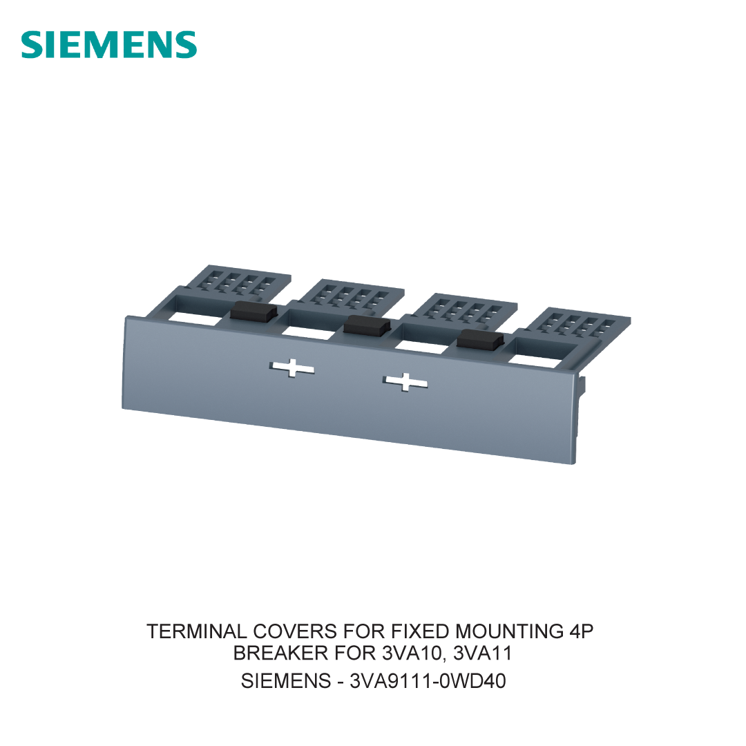 TERMINAL COVERS FOR FIXED MOUNTING 4P BREAKER FOR 3VA10, 3VA11