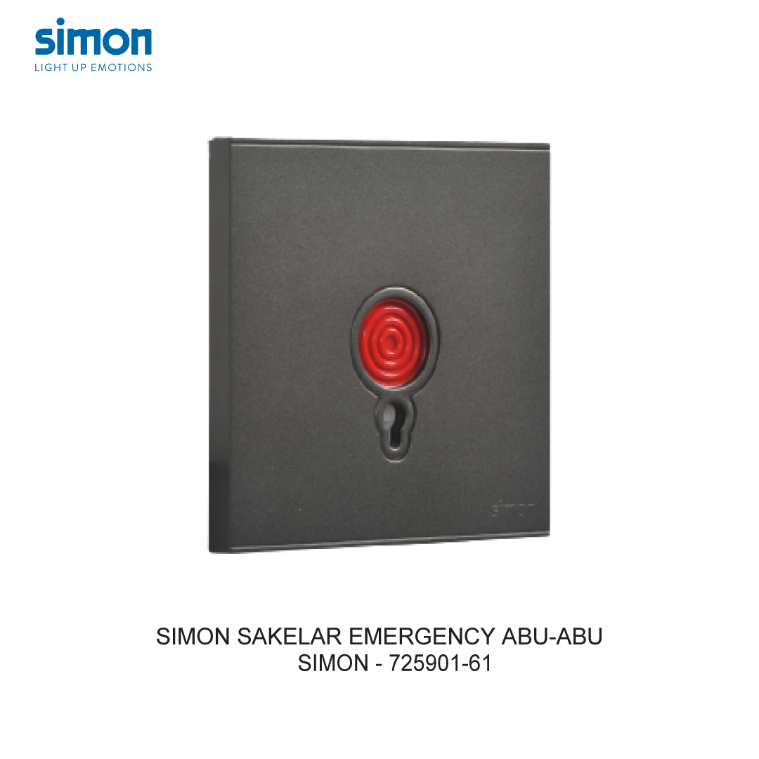 SIMON E6 EMERGENCY SWITCH GREY