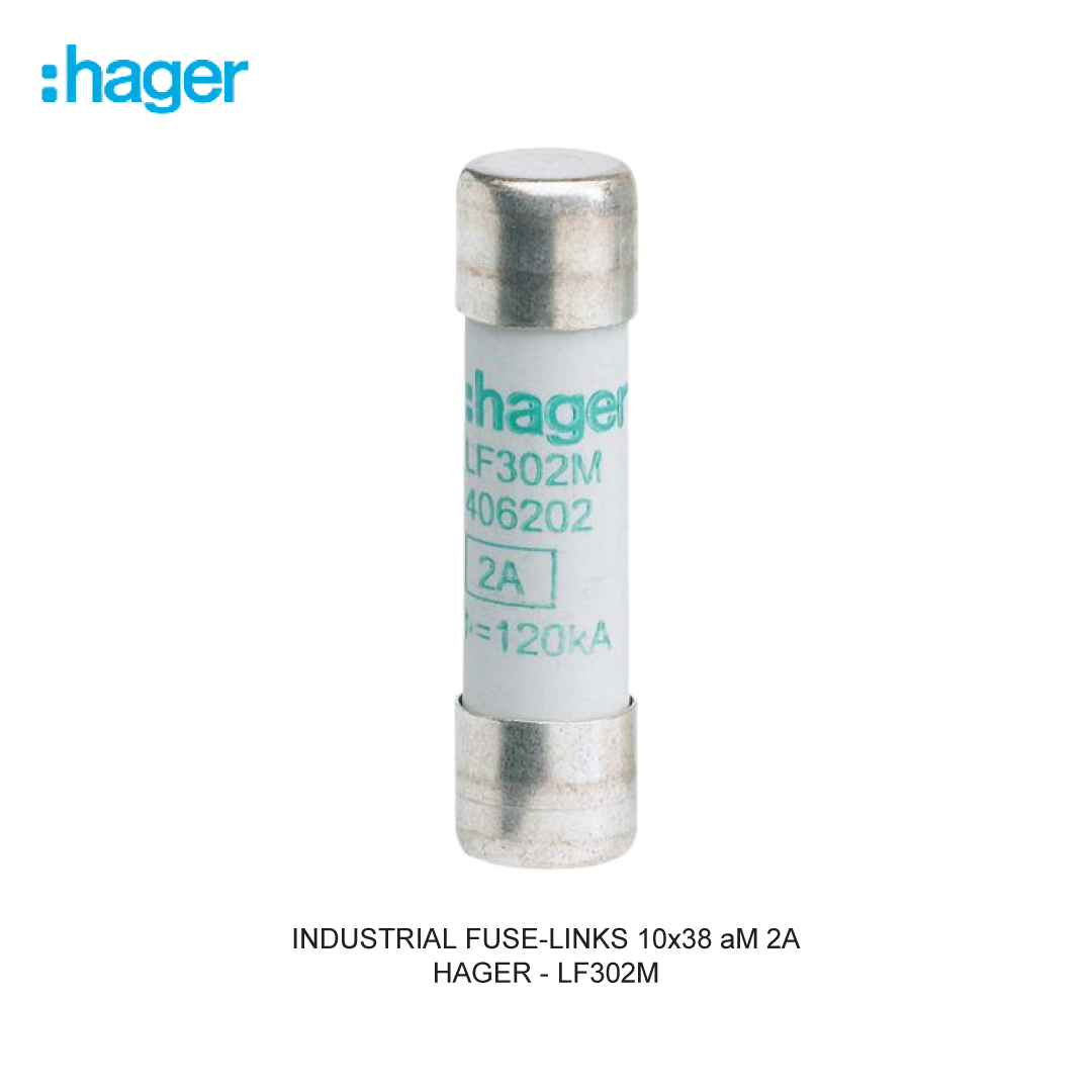 HAGER INDUSTRIAL FUSE-LINKS 10x38 aM 2A