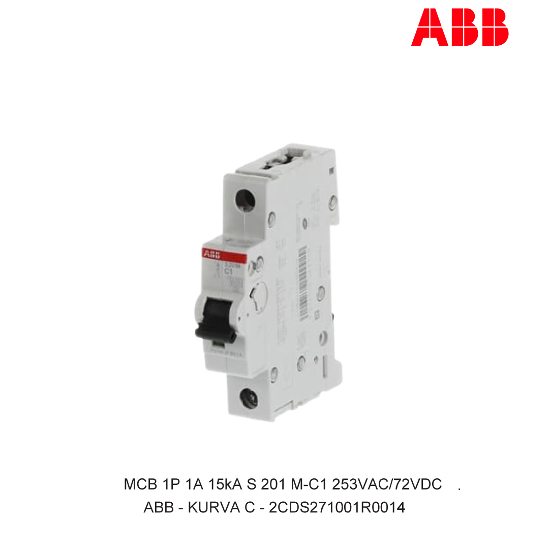 MCB 1P 1A 15kA CURVA C