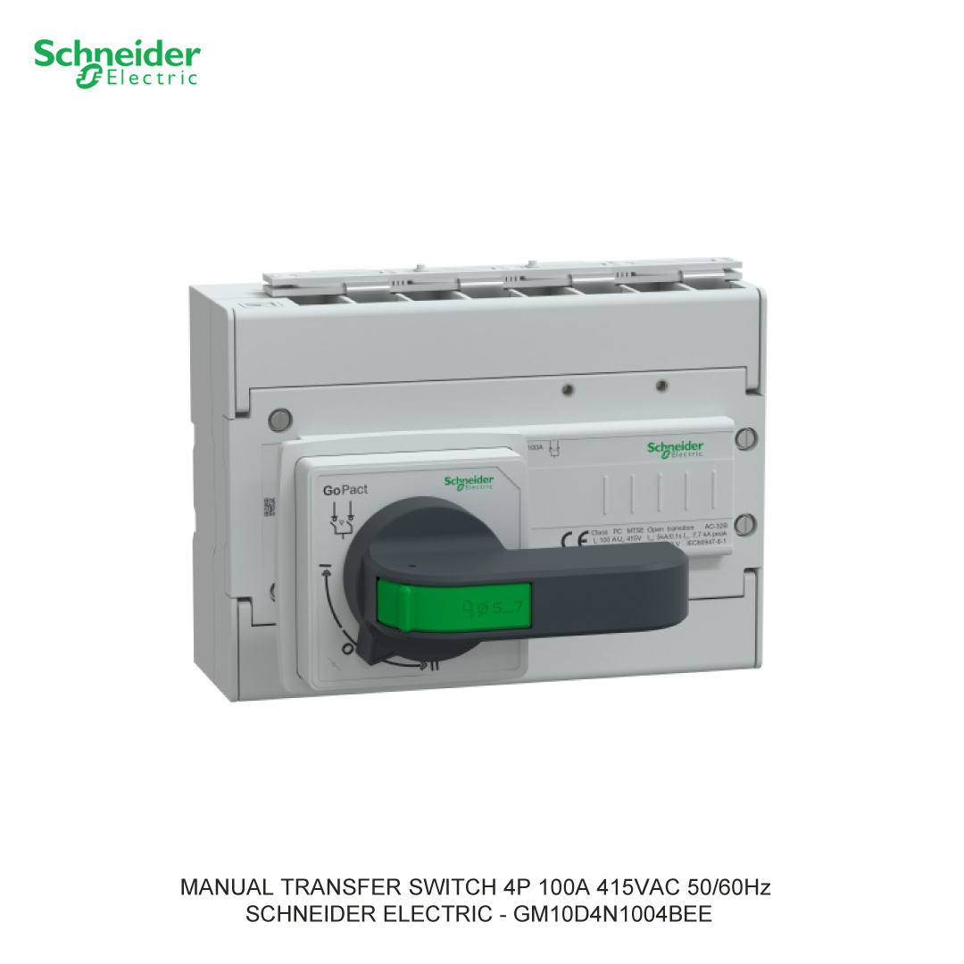 MANUAL TRANSFER SWITCH 4P 100A 415VAC 50/60Hz
