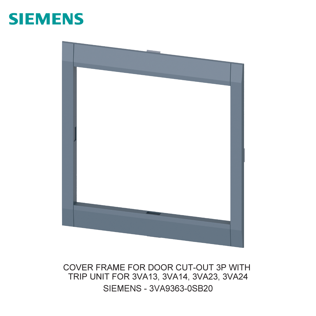 COVER FRAME FOR DOOR CUT-OUT 3P WITH TRIP UNIT FOR 3VA13, 3VA14, 3VA23, 3VA24