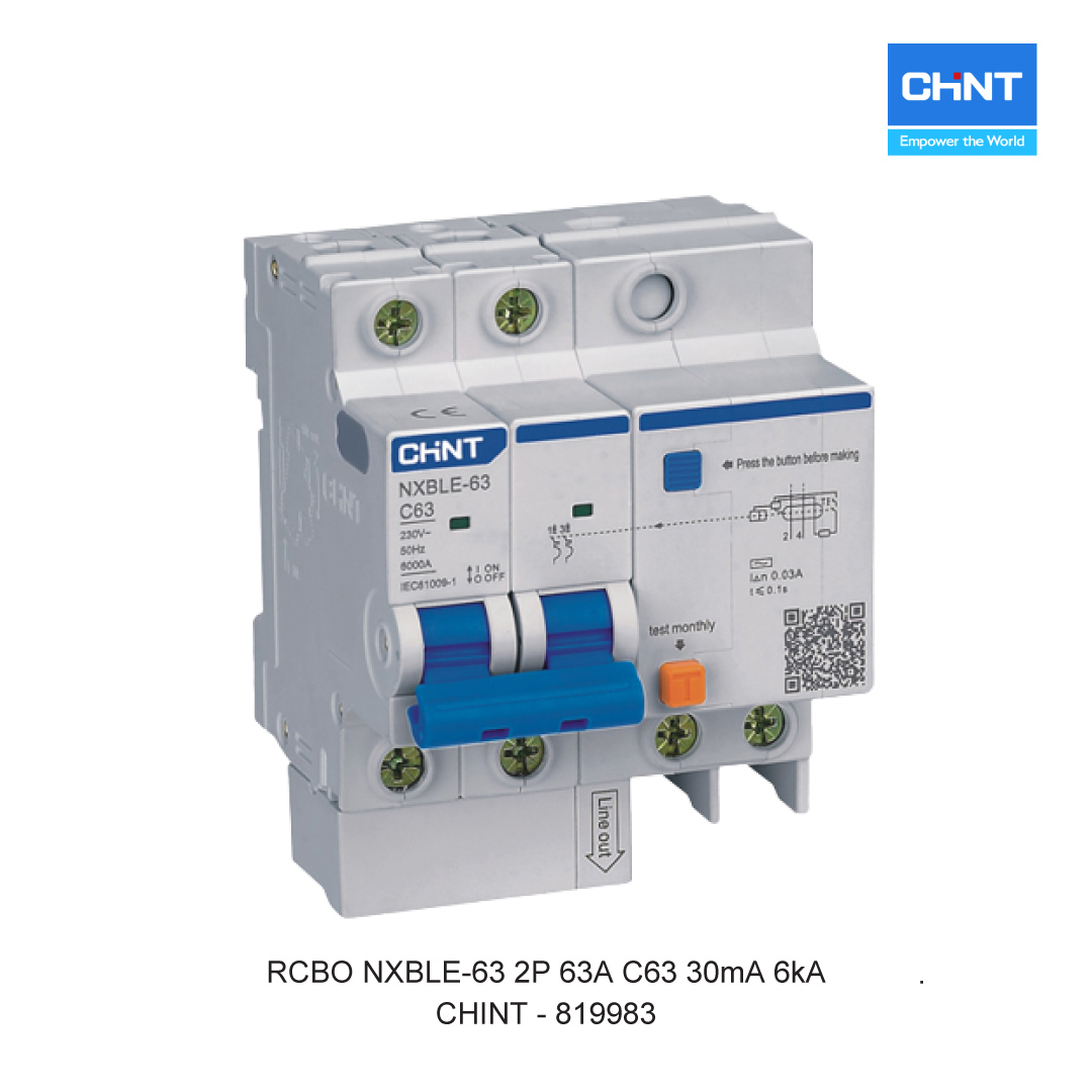RCBO NXBLE-63 2P 63A C63 30mA 6kA
