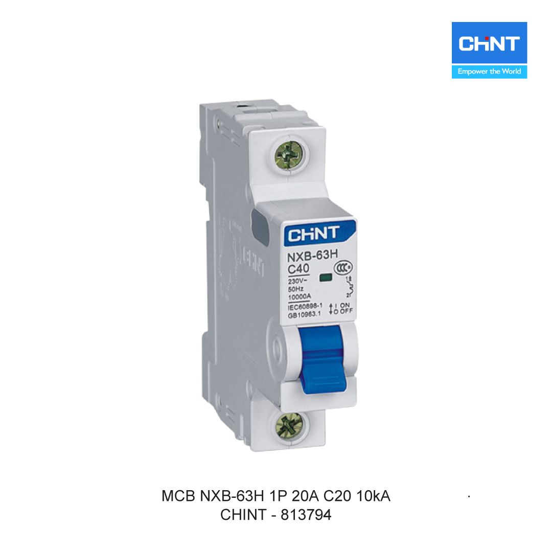 CHINT MCB NXB-63H 1P 20A C20 10kA
