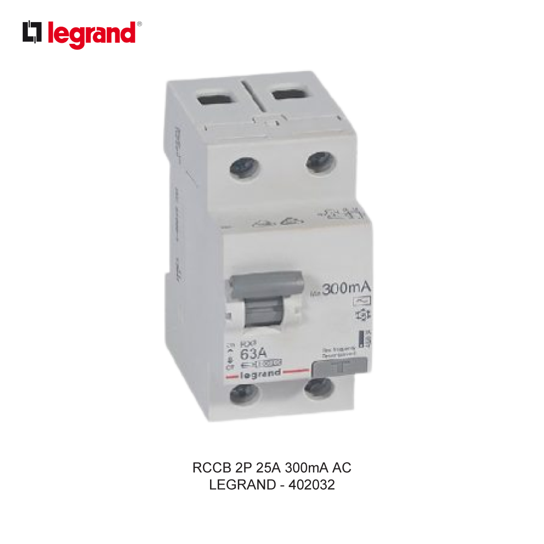 RCCB 2P 25A 300mA AC
