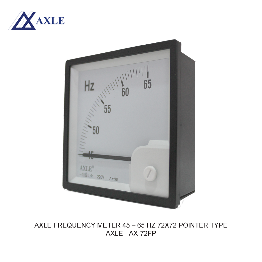 AXLE FREQUENCY METER 45 - 65 HZ 72X72 POINTER TYPE