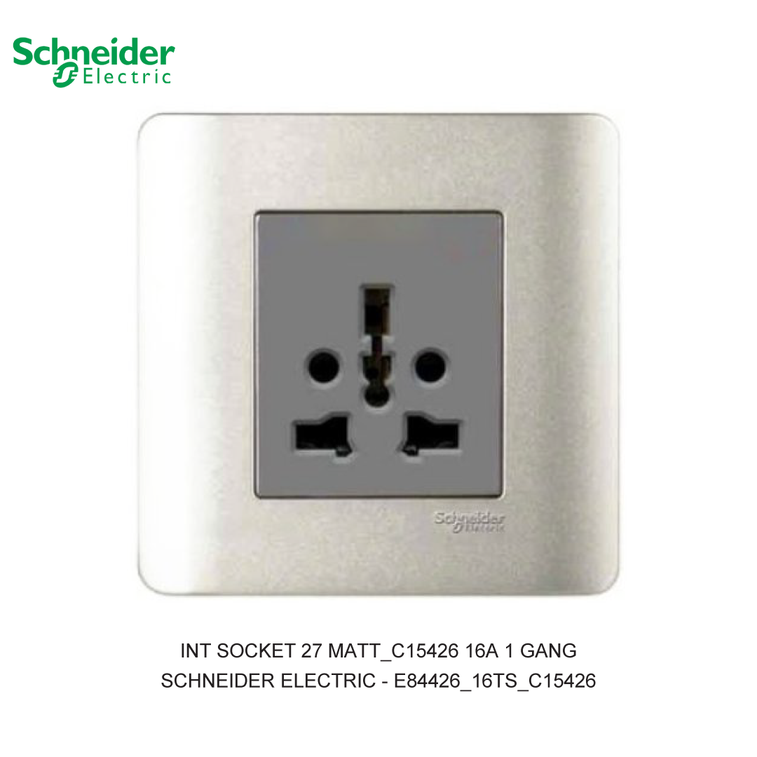 INT SOCKET 27 MATT_C15426 16A 1 GANG