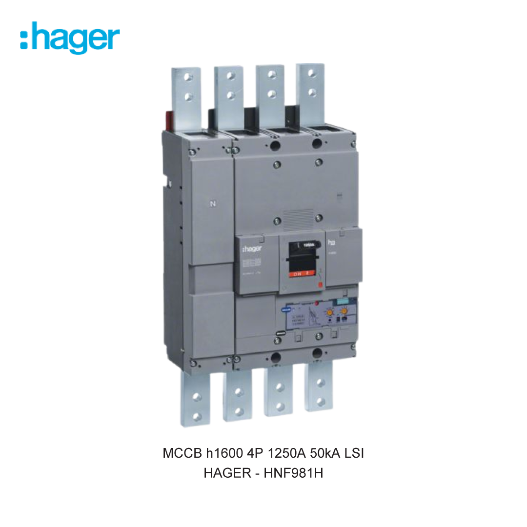 MCCB h1600 4P 1250A 50kA LSI