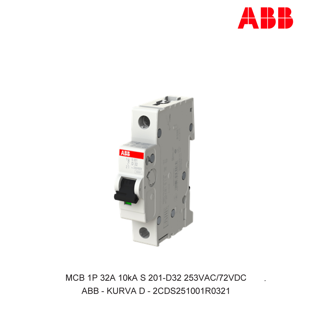 MCB 1P 32A 6kA/10kA CURVA D