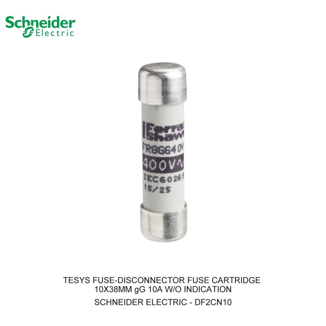 TESYS FUSE-DISCONNECTOR FUSE CARTRIDGE 10X38MM gG 10A W/O INDICATION (1 BOX = 10 PCS)
