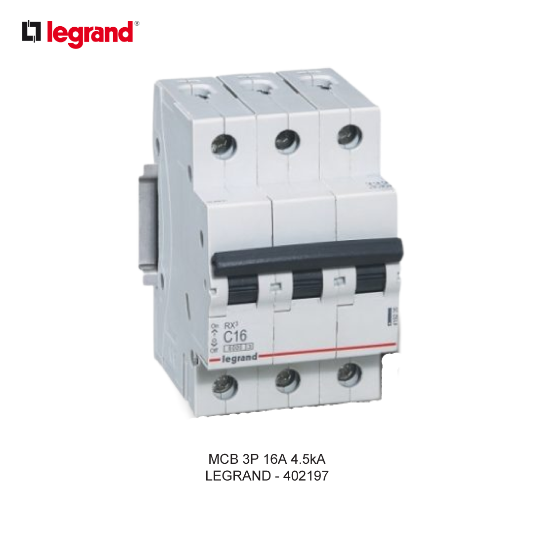 LEGRAND MCB 3P 16A 4.5kA
