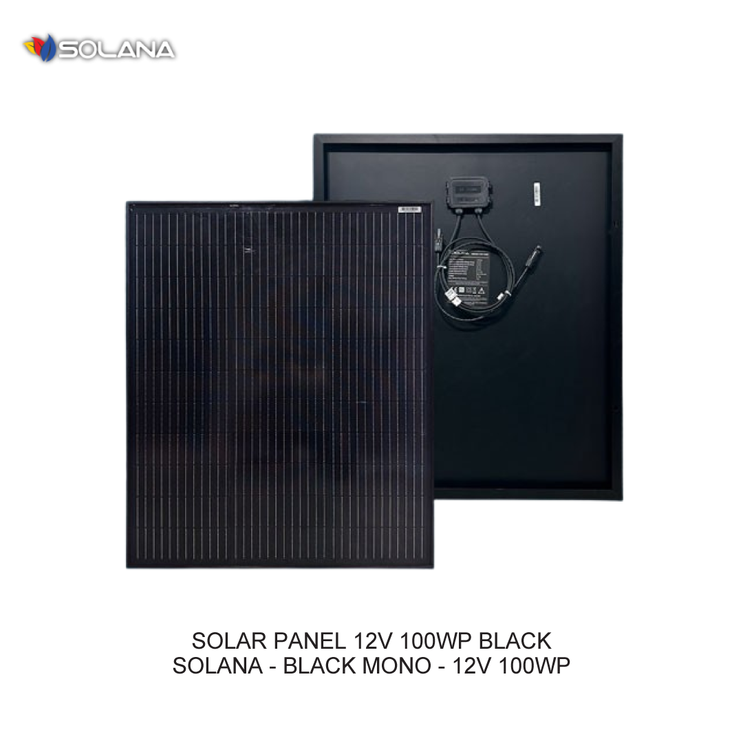 SOLAR PANEL 12V 100WP BLACK