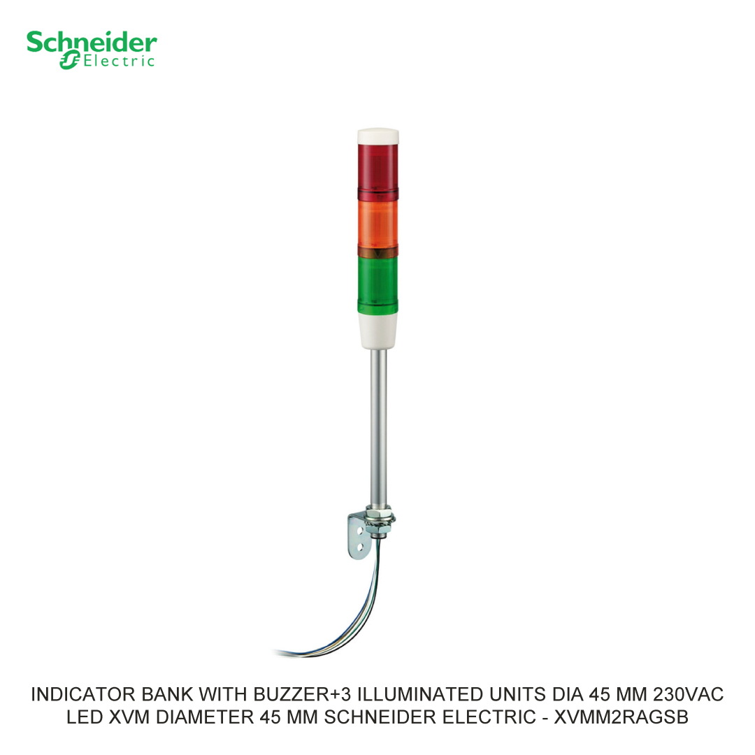 INDICATOR BANK WITH BUZZER+3 ILLUMINATED UNITS DIA 45 MM 230VAC