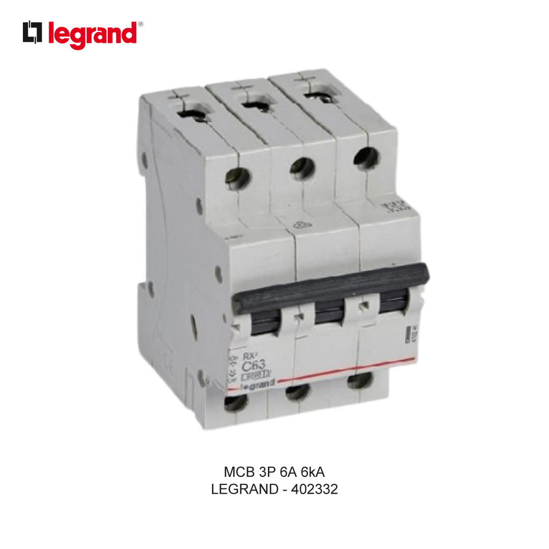 LEGRAND MCB 3P 6A 6kA