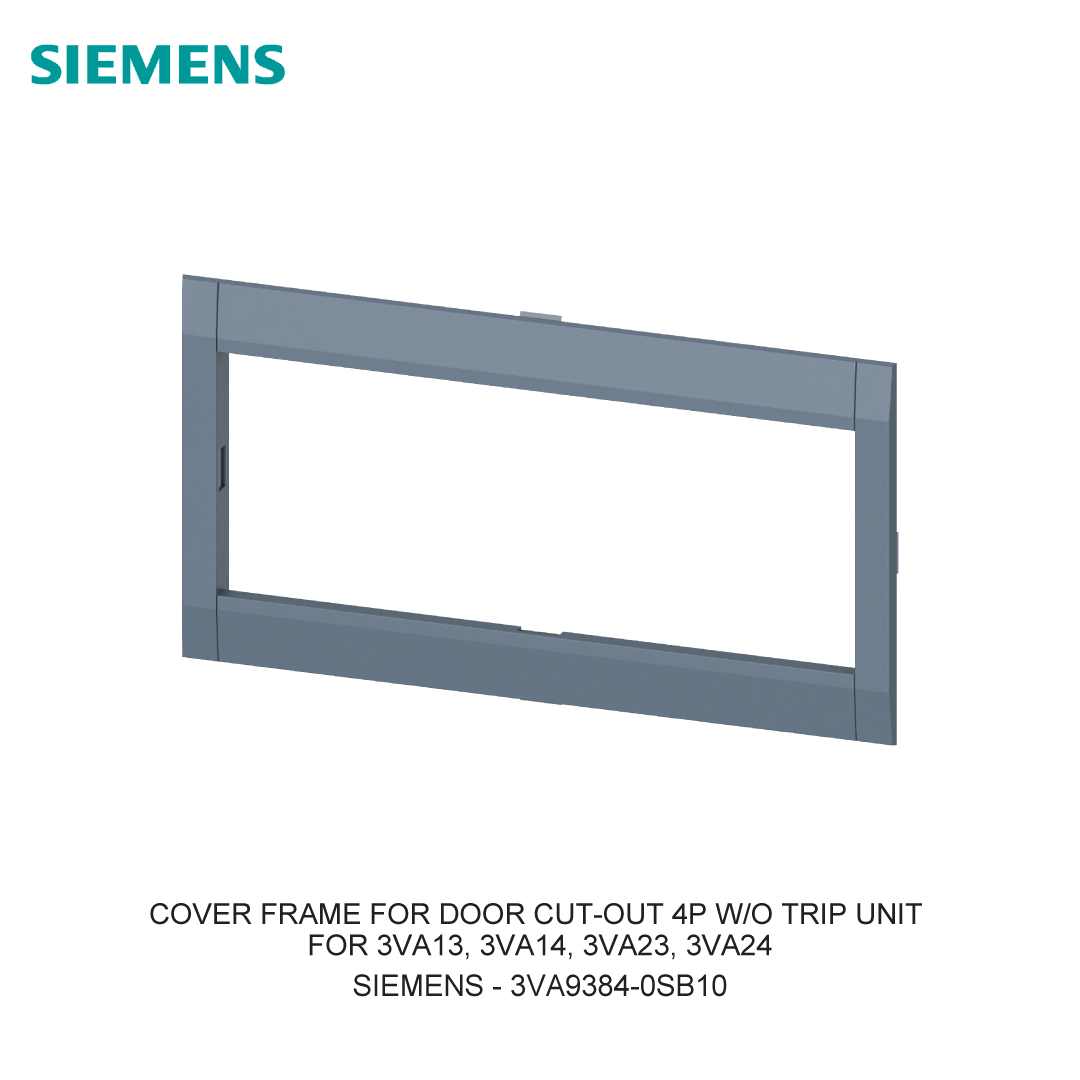 COVER FRAME FOR DOOR CUT-OUT 4P W/O TRIP UNIT FOR 3VA13, 3VA14, 3VA23, 3VA24