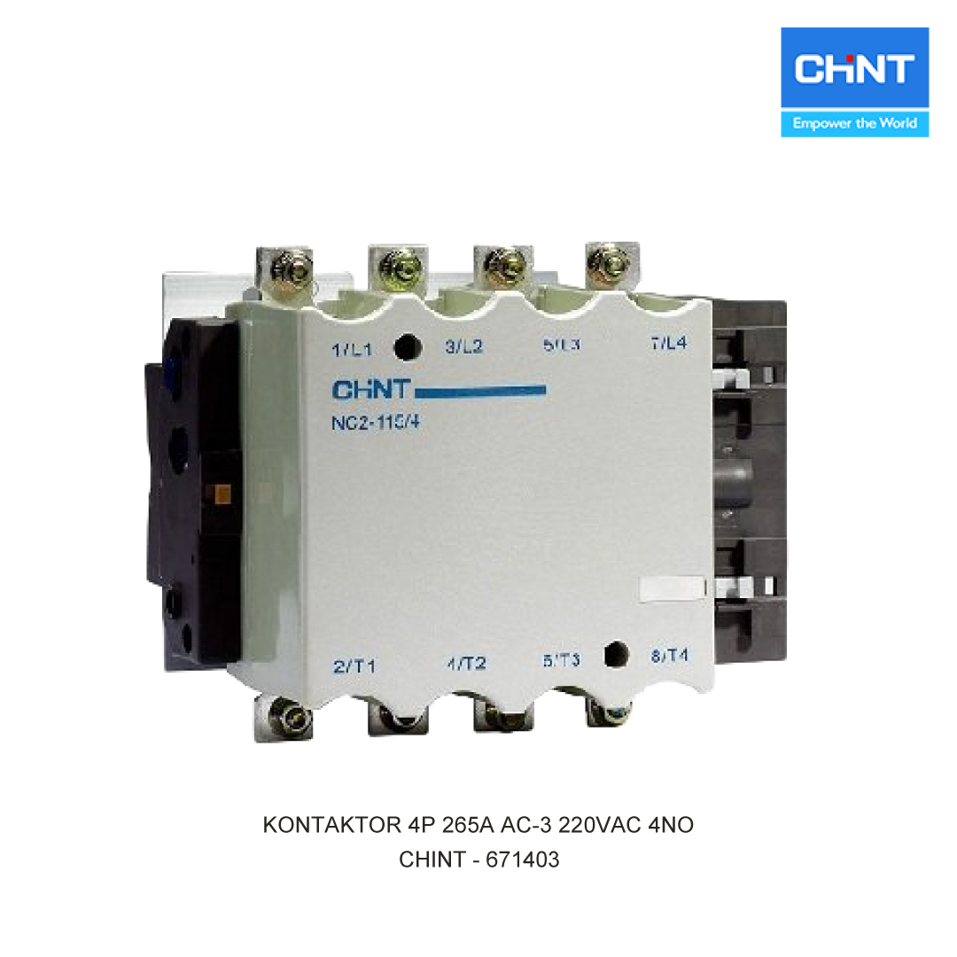 KONTAKTOR 4P 265A AC-3 220VAC 4NO