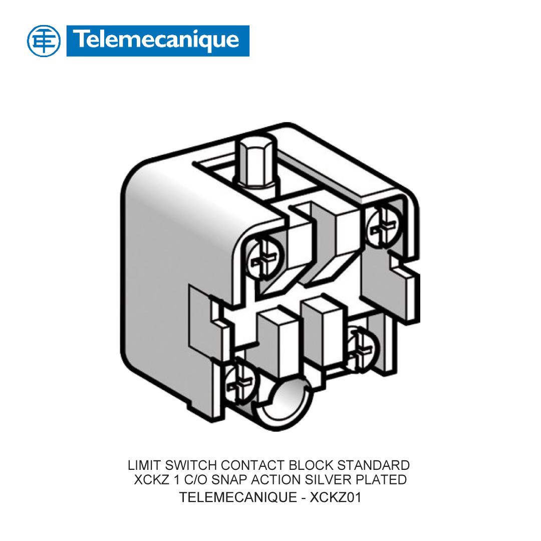 LIMIT SWITCH CONTACT BLOCK STANDARD XCKZ 1 C/O SNAP ACTION SILVER PLATED