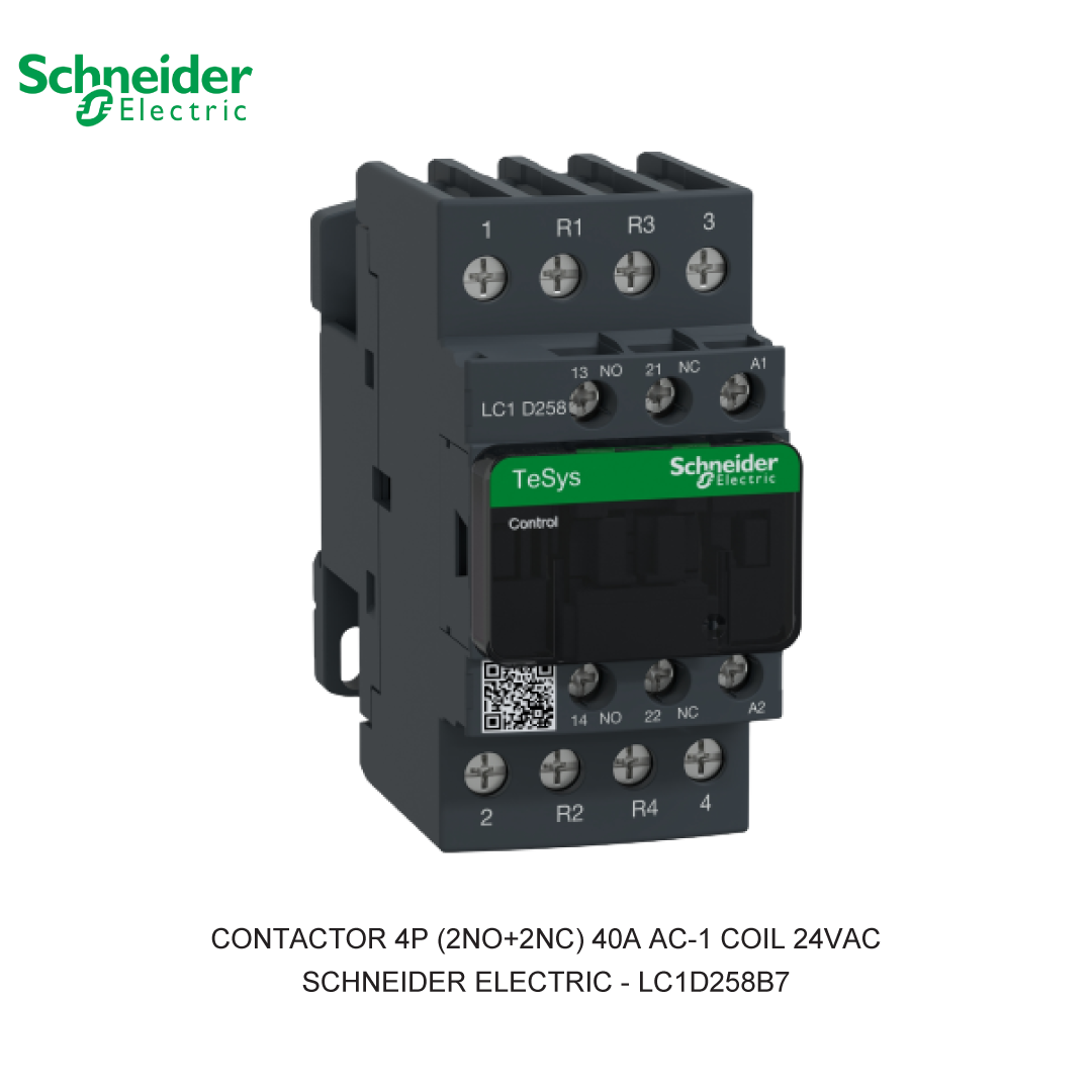 CONTACTOR 4P (2NO+2NC) 40A AC-1 COIL 24VAC