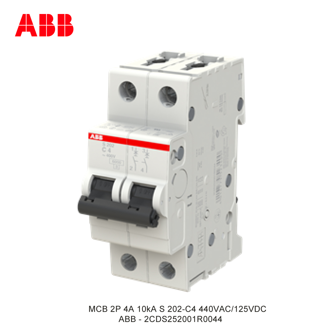 MCB 2P 4A 6kA/10kA KURVA C