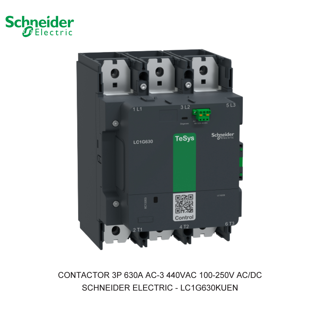 CONTACTOR 3P 630A AC-3 440VAC 100-250V AC/DC
