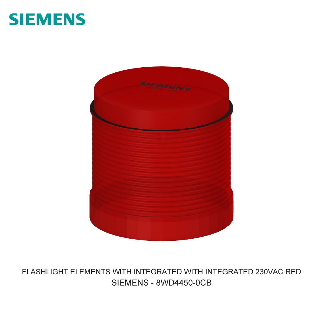 FLASHLIGHT ELEMENTS WITH INTEGRATED WITH INTEGRATED 230VAC RED