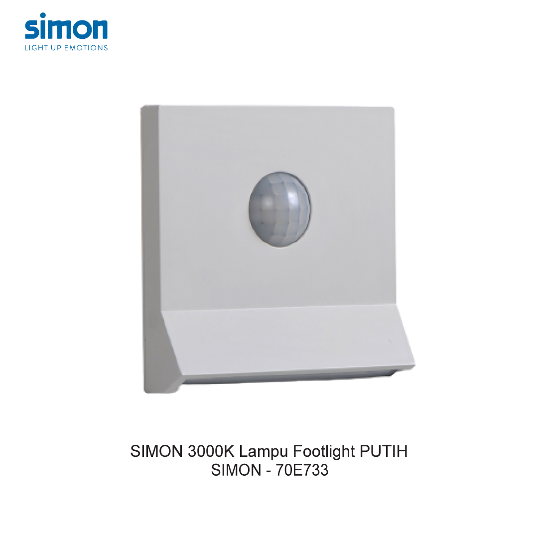 SIMON i7 SAKELAR SENSOR FOOTLIGHT 3000K PUTIH